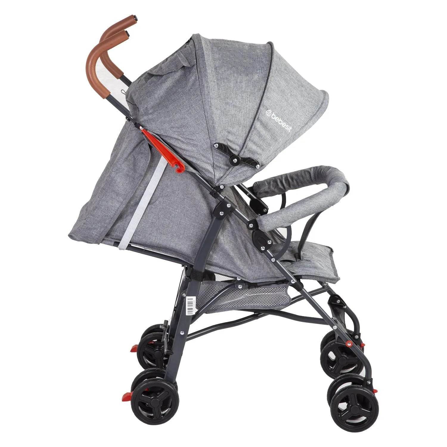 Coche Paragua 5126 Gris, Bebesit - Kidsclub