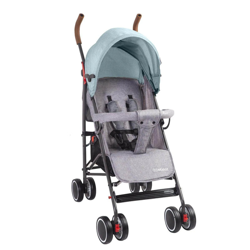 Coche Paragua Clap Melange Verde, Bebesit - Kidsclub