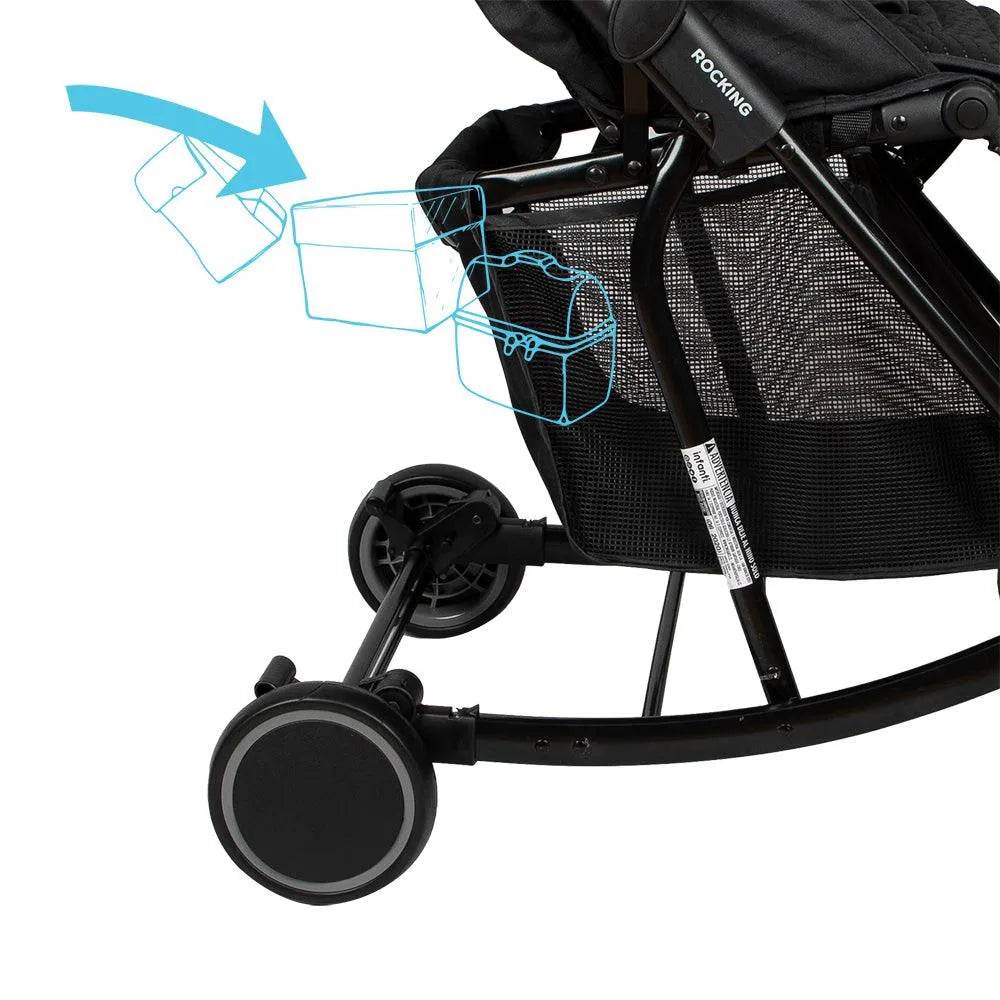 Coche paseo rocking black, Infanti - Kidsclub