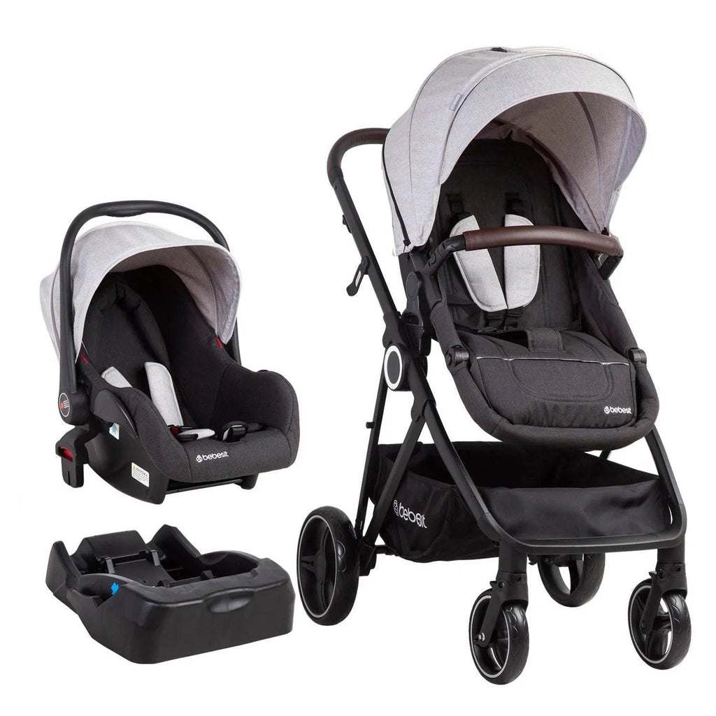 Coche Cuna travel system Cosmos Gris