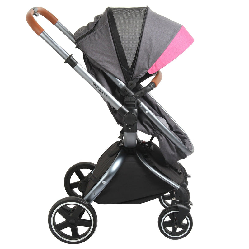 Coche Travel System Deluxe 360° Rosado - KIDSCLUB Tienda ONLINE