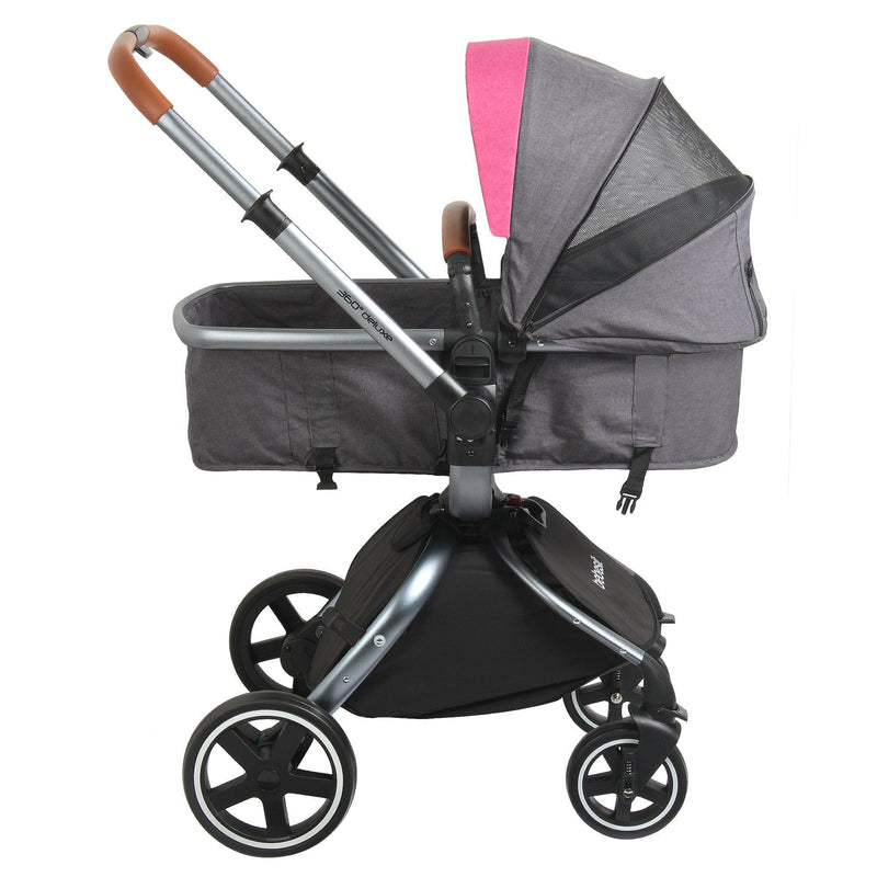 Coche Travel System Deluxe 360° Rosado - KIDSCLUB Tienda ONLINE