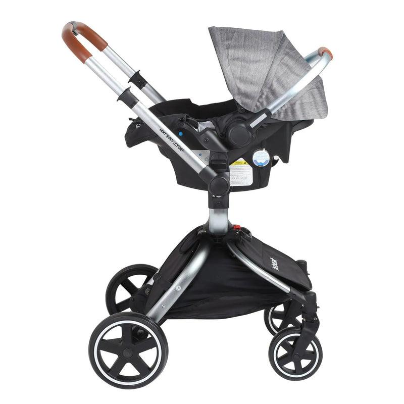 Coche Travel System Deluxe 360° SX Gris - KIDSCLUB Tienda ONLINE