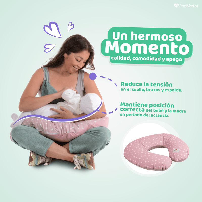 Cojín de Lactancia Palo Gris, Amamantas - KIDSCLUB Tienda ONLINE