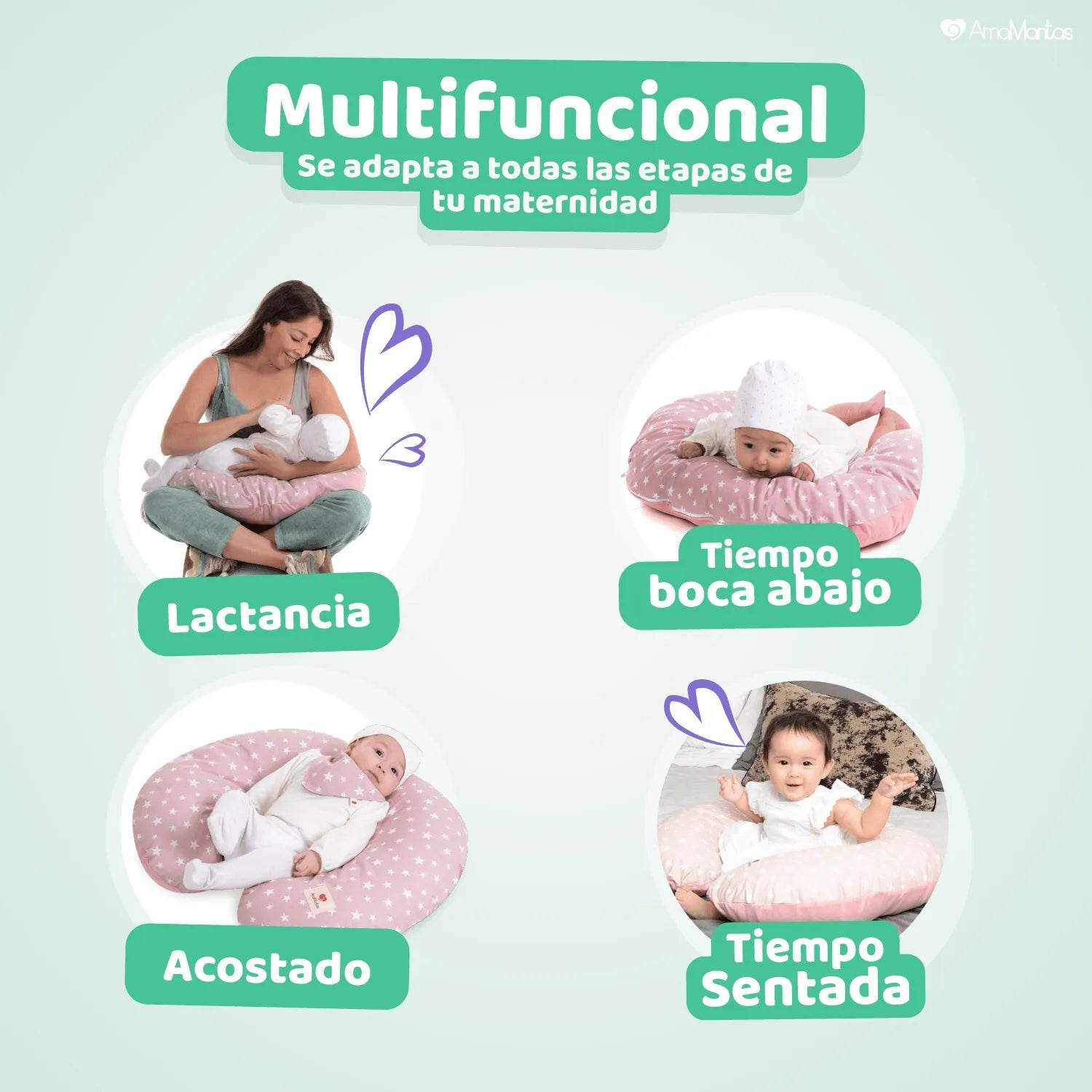 Cojín De Lactancia Palo Verde, Amamantas - Kidsclub