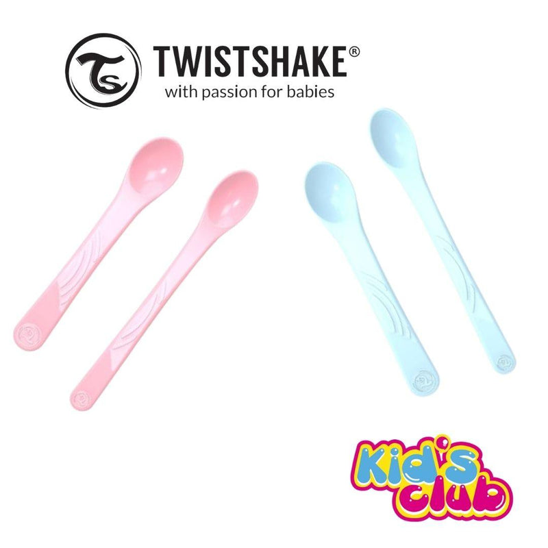 Cucharas rectas Twistshake 2 unidades - KIDSCLUB Tienda ONLINE