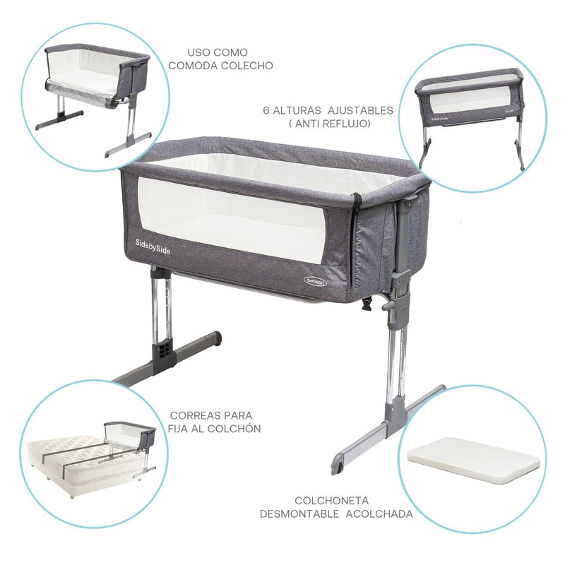 Cuna Colecho Side by Side, Bebesit - KIDSCLUB Tienda ONLINE