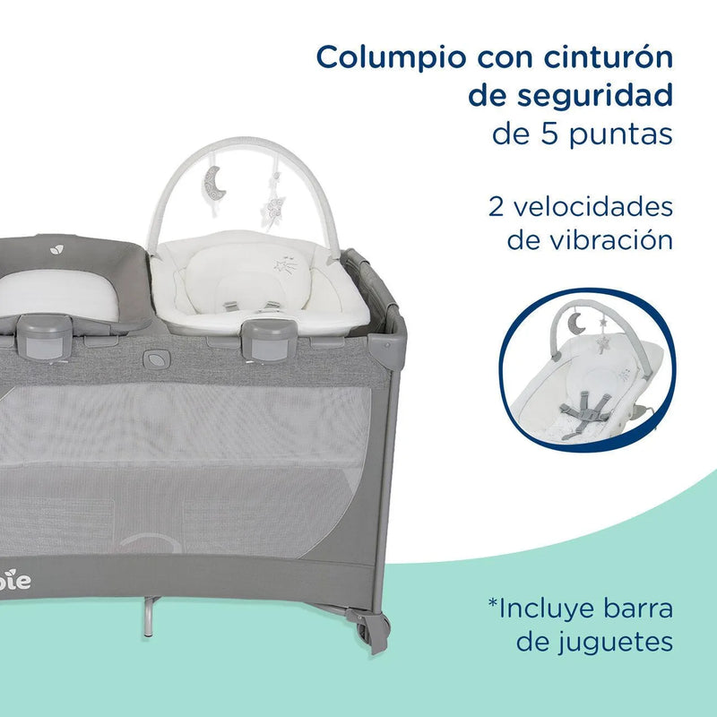 Cuna Pack and Play Commuter Cambiador y Silla Starry Night, Joie - KIDSCLUB Tienda ONLINE