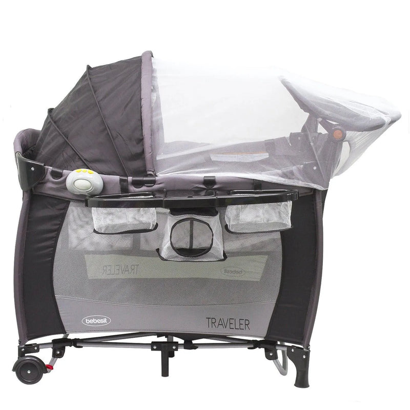 Cuna Pack and Play Traveler Gris, Bebesit - KIDSCLUB Tienda ONLINE