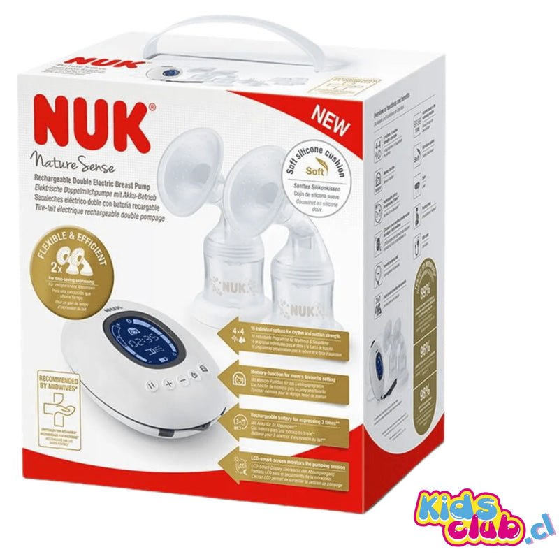 Extractor de leche NUK DOBLE nature sense - KIDSCLUB Tienda ONLINE