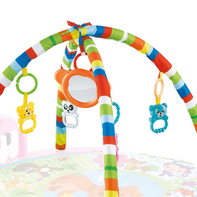Gimnasio musical 2 arcos Rosado, Bebeglo - KIDSCLUB Tienda ONLINE
