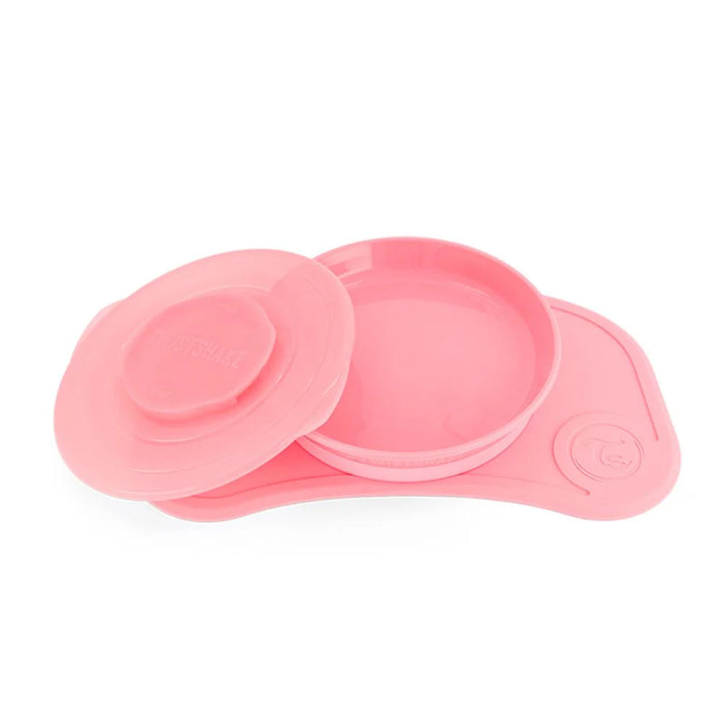 Twistshake ClickMat Mini Individual + Plato COLORES Rosado 6meses+