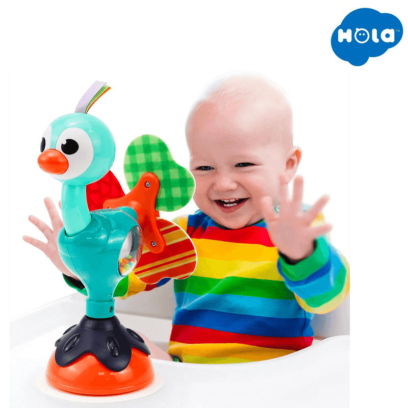 Juguete con Succión Pavo Real Hola Toys - KIDSCLUB Tienda ONLINE