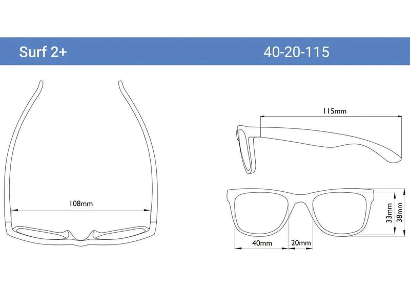Lentes De Sol Surf Talla 2+ Fucsia, Real Shades - Kidsclub