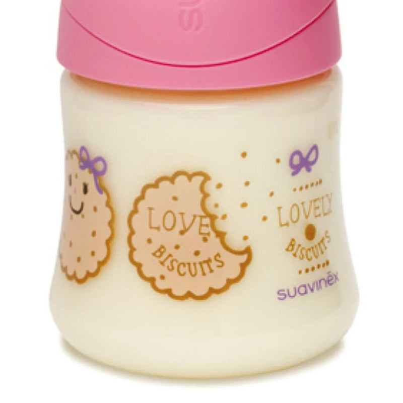Mamadera anatomica latex 150 ml 0-6M Galleta, Suavinex - KIDSCLUB Tienda ONLINE