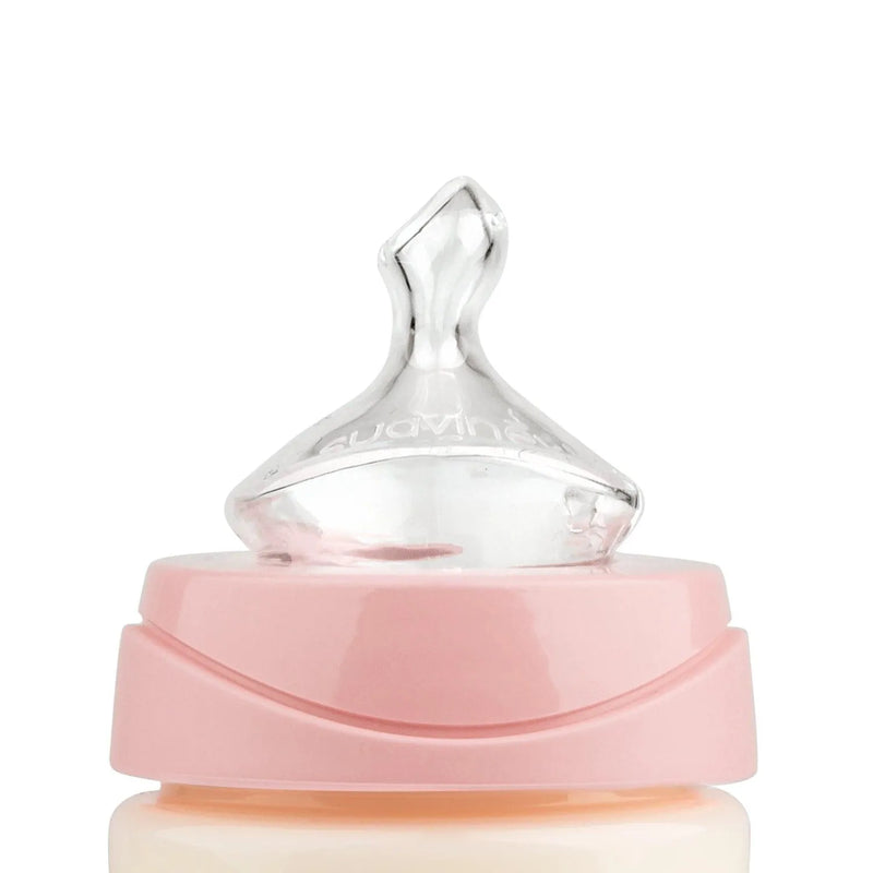 Mamadera anatomica silicona 150 ml 0-6M Panda Rosa, Suavinex - KIDSCLUB Tienda ONLINE