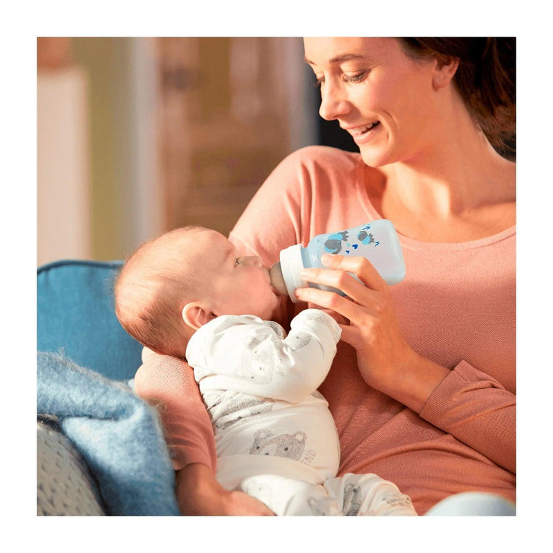 Mamadera Anticolic Avent +3Ml Celeste Elefante 260ml - KIDSCLUB Tienda ONLINE