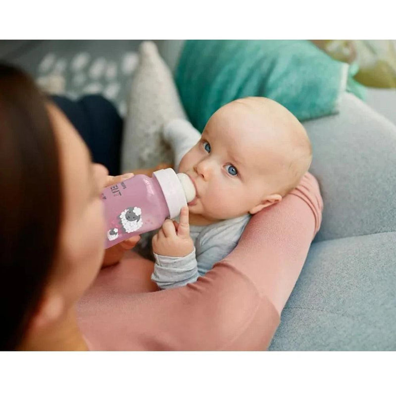 Mamadera Anticolic Avent +3Ml Rosa Oveja 260ml - KIDSCLUB Tienda ONLINE