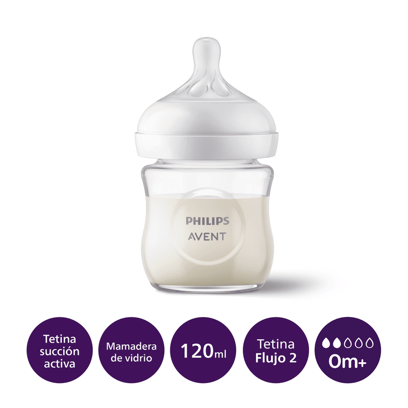 Mamadera Natural Response 120ml Vidrio SCY930/01, Avent
