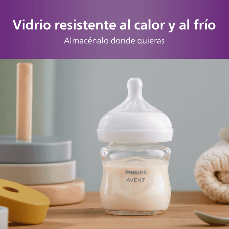 Mamadera Natural Response 120ml Vidrio SCY930/01, Avent