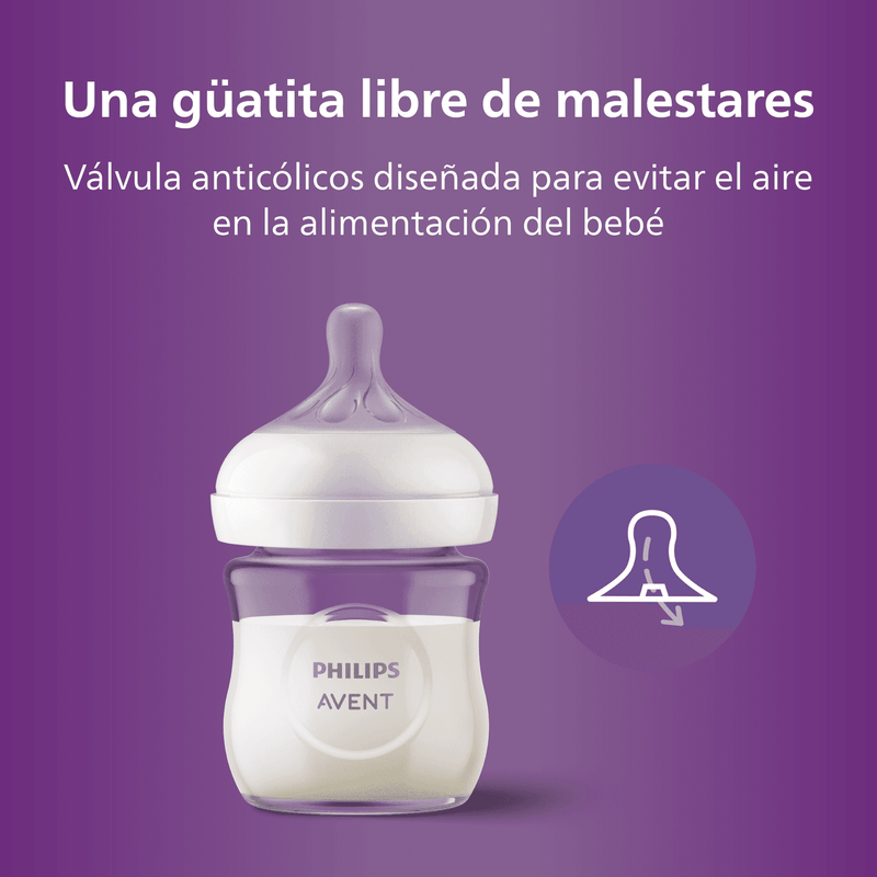 Mamadera Natural Response 120ml Vidrio SCY930/01, Avent