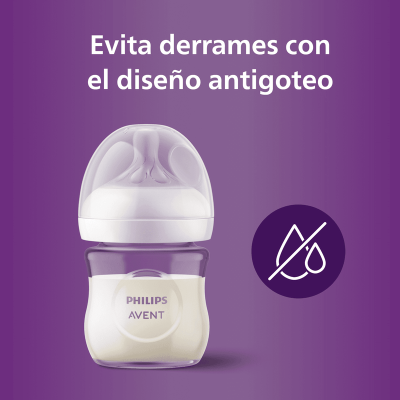 Mamadera Natural Response 120ml Vidrio SCY930/01, Avent