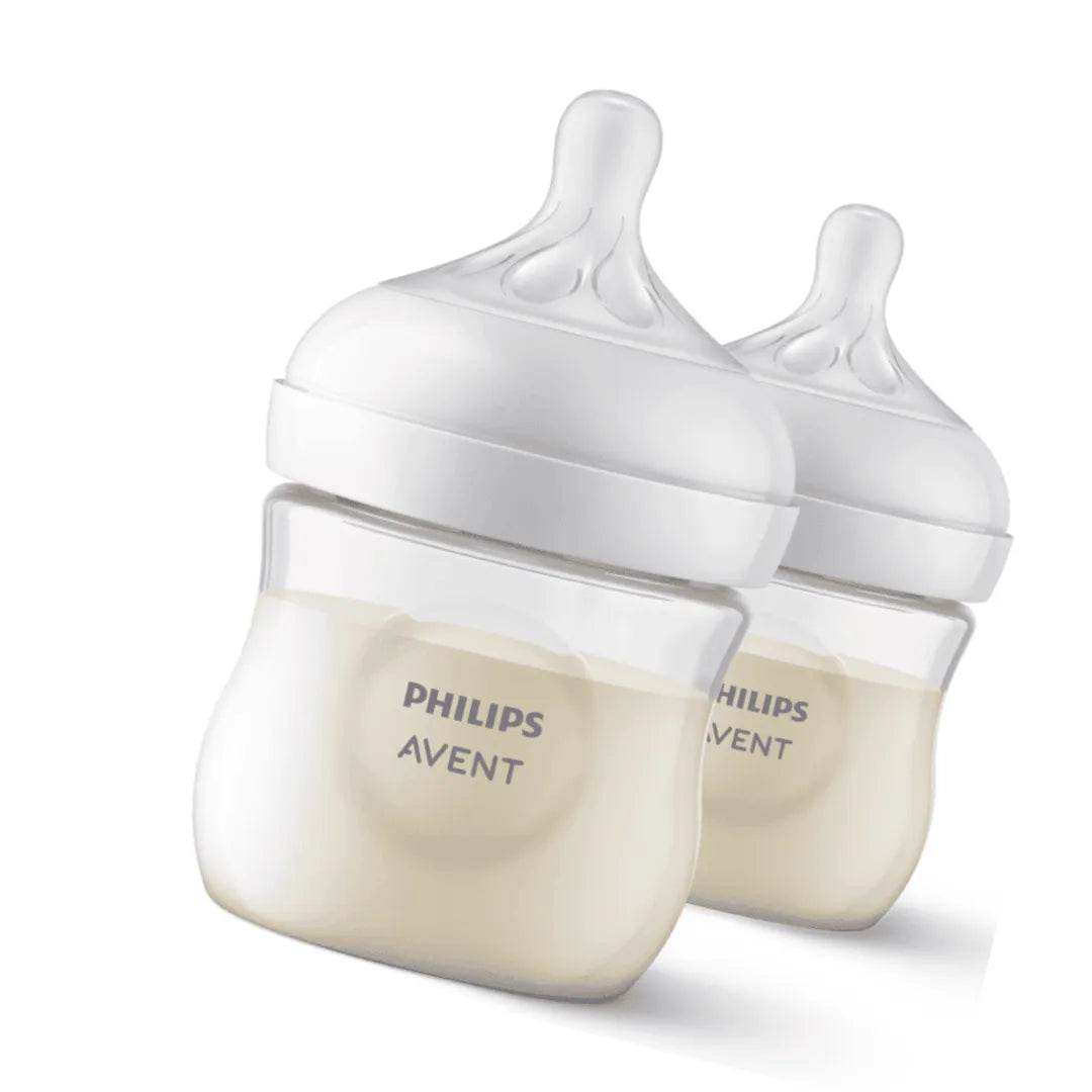 Mamadera Natural Response Pack 2 Und 125ml Traslúcida, Avent - Kidsclub