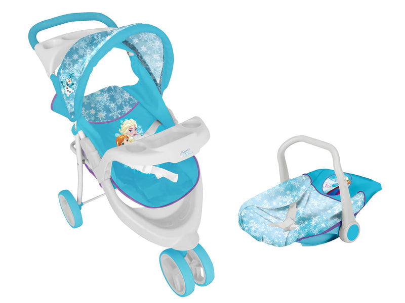 Juguete Muñeca Cochecito travel con silla Frozen, Disney