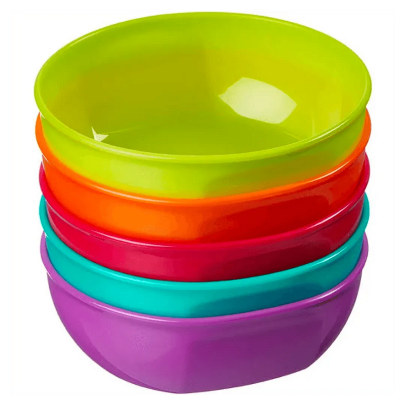 Pack de 5 Platos Tipo Bowls Plásticos, Vital Baby - KIDSCLUB Tienda ONLINE