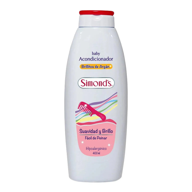 Pack Baby Shampoo + Balsamo Brillitos de Argán 400 mL, Simonds - KIDSCLUB Tienda ONLINE