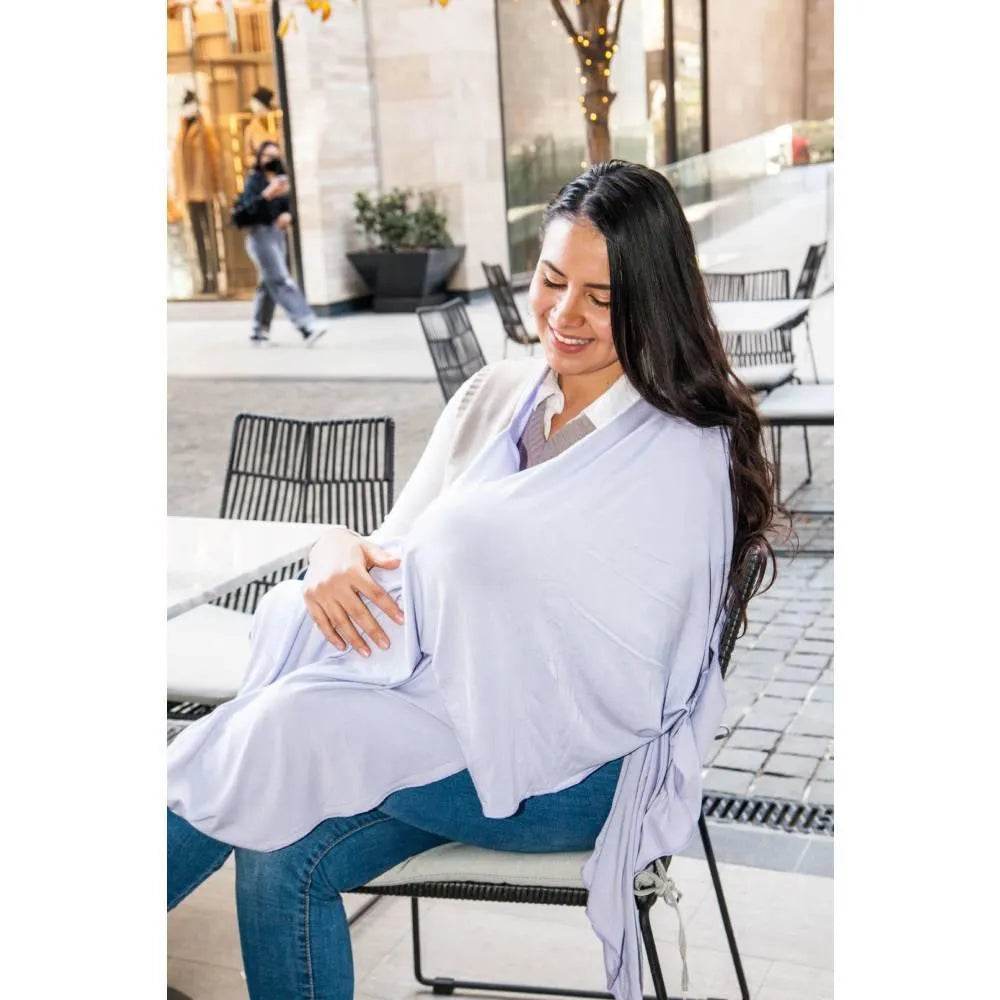 Pañuelo De Lactancia Multiuso Algodón Lila, Amamantas - Kidsclub