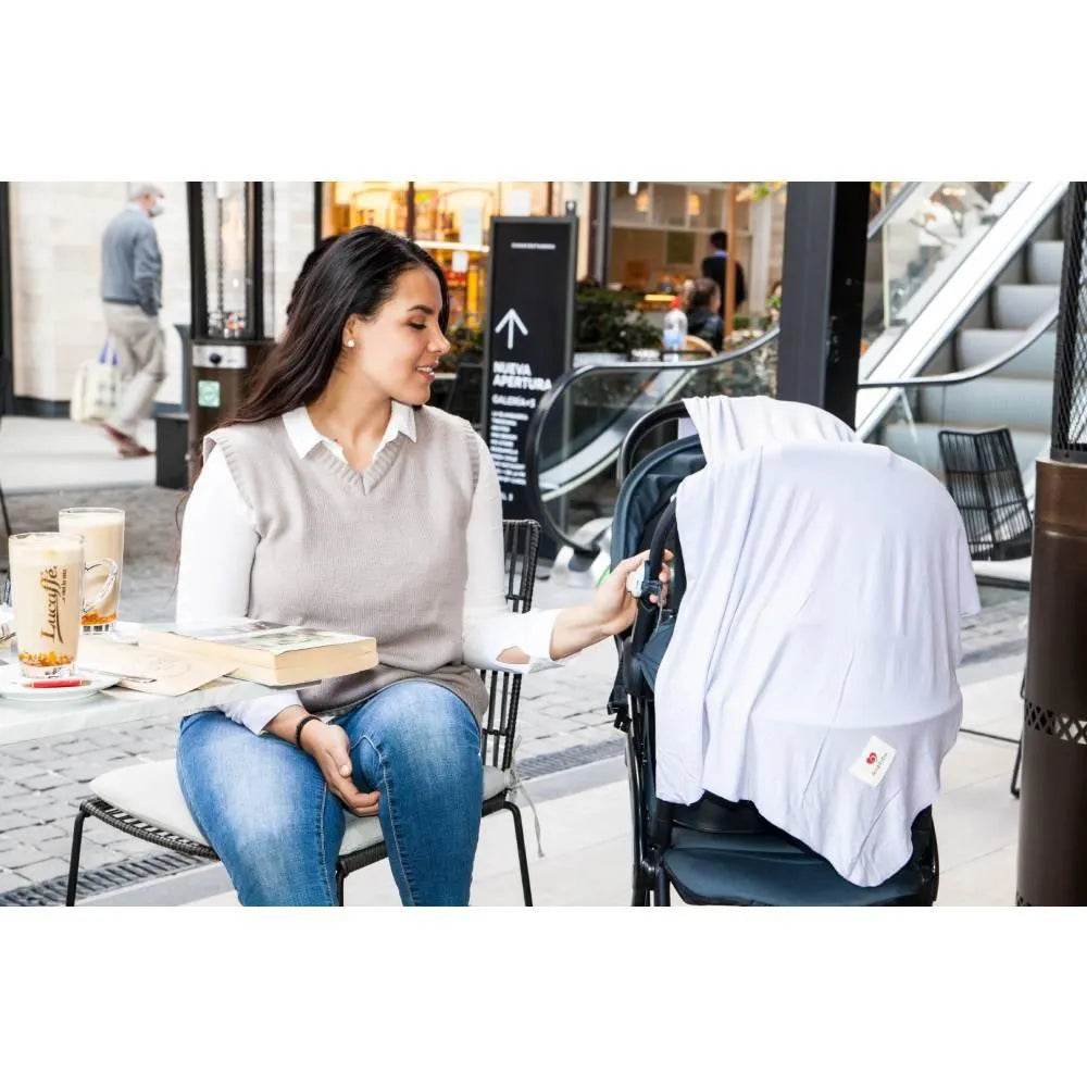 Pañuelo De Lactancia Multiuso Algodón Lila, Amamantas - Kidsclub