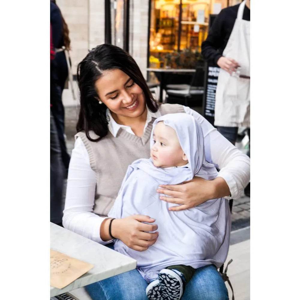 Pañuelo De Lactancia Multiuso Algodón Lila, Amamantas - Kidsclub