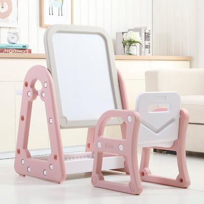Pizarra con Atril y Silla RS-1180-2 Rosado, Bebeglo - KIDSCLUB Tienda ONLINE