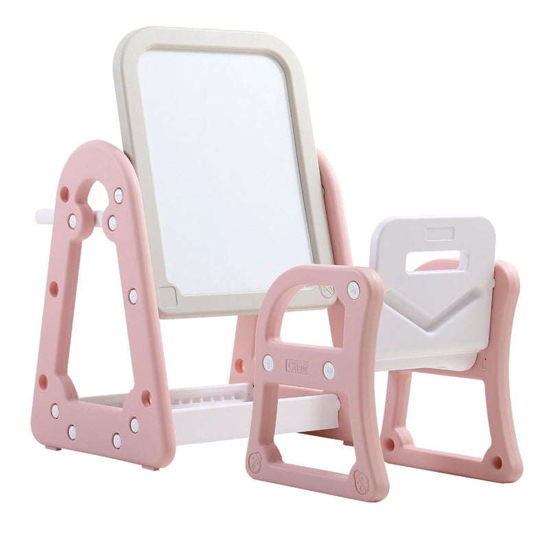 Pizarra con Atril y Silla RS-1180-2 Rosado, Bebeglo - KIDSCLUB Tienda ONLINE