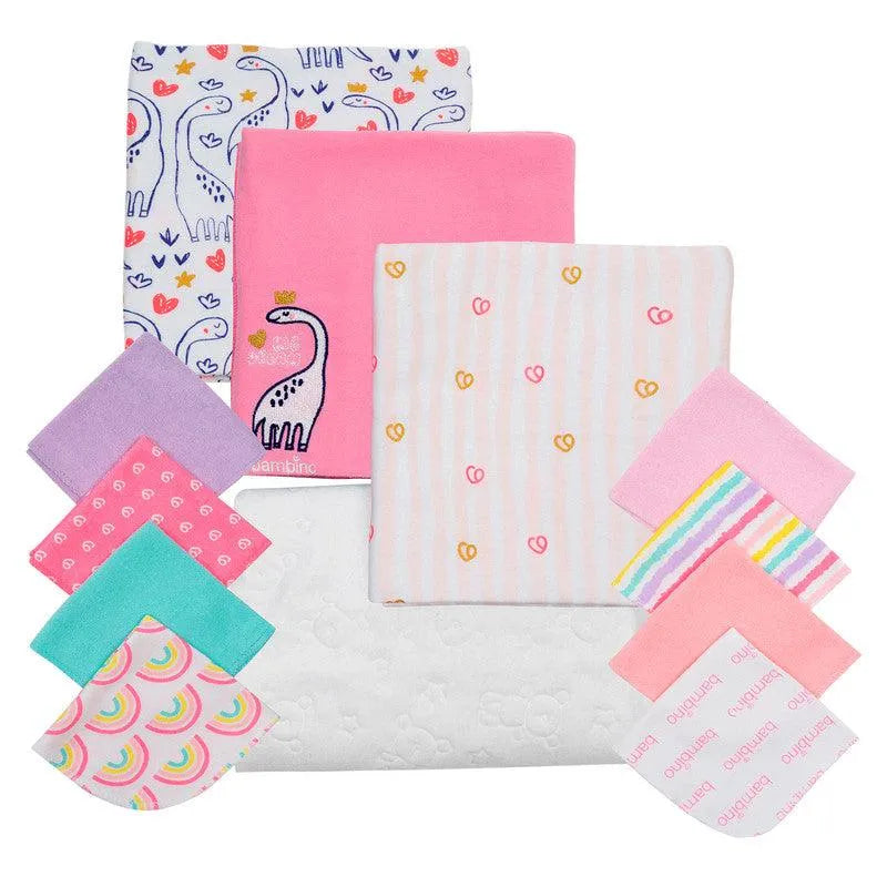 Set 12 Piezas Baby Gift Creations Dinosaurio Fucsia, Bambino - KIDSCLUB Tienda ONLINE