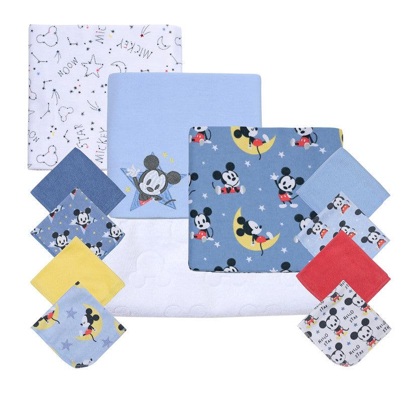 Set 12 Piezas Baby Gift Mickey Moon And Stars Celeste, Bambino - KIDSCLUB Tienda ONLINE