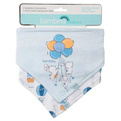 Set 2 Piezas Bandana Conejo Celeste, Bambino - KIDSCLUB Tienda ONLINE