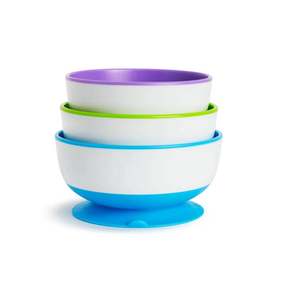 Set de 3 bowls con antideslizante, Munchkin - KIDSCLUB Tienda ONLINE