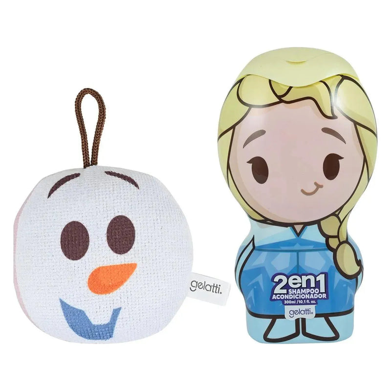 Set de Baño Frozen - Shampoo 2 en 1 ELSA + Esponja de baño OLAF, Gelatti - KIDSCLUB Tienda ONLINE