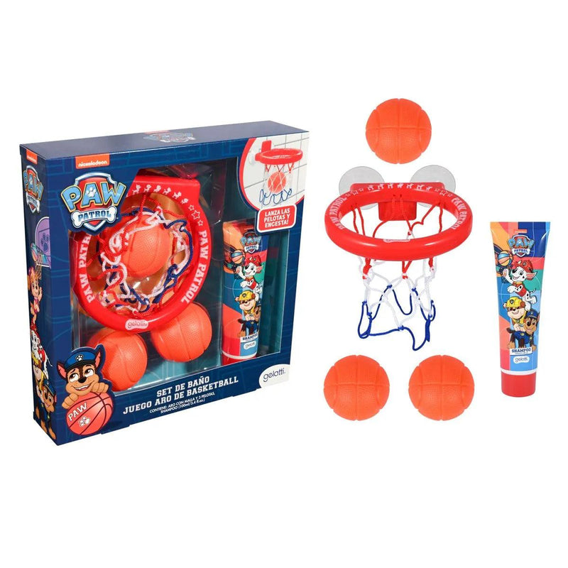 Set de Baño Paw Patrol Shampoo + juego de BasketBall, Gelatti - KIDSCLUB Tienda ONLINE