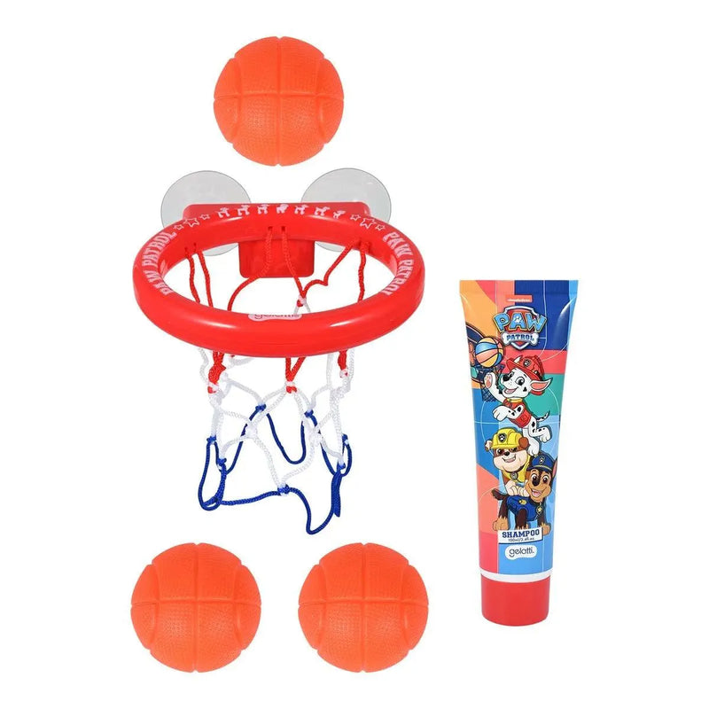 Set de Baño Paw Patrol Shampoo + juego de BasketBall, Gelatti - KIDSCLUB Tienda ONLINE