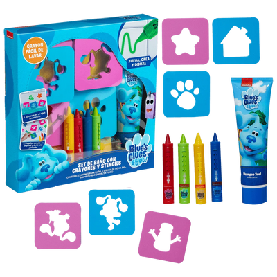 Set de Baño Pistas de blue - Shampoo 3 en 1 + Juego de Crayones, Gelatti - KIDSCLUB Tienda ONLINE