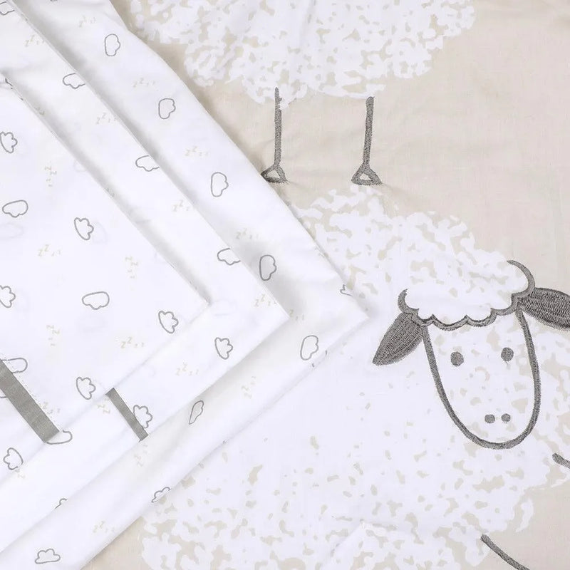 Set De Cuna Colecho Sábanas Más Cobertor Y Funda Ovejas, Infanti - KIDSCLUB Tienda ONLINE