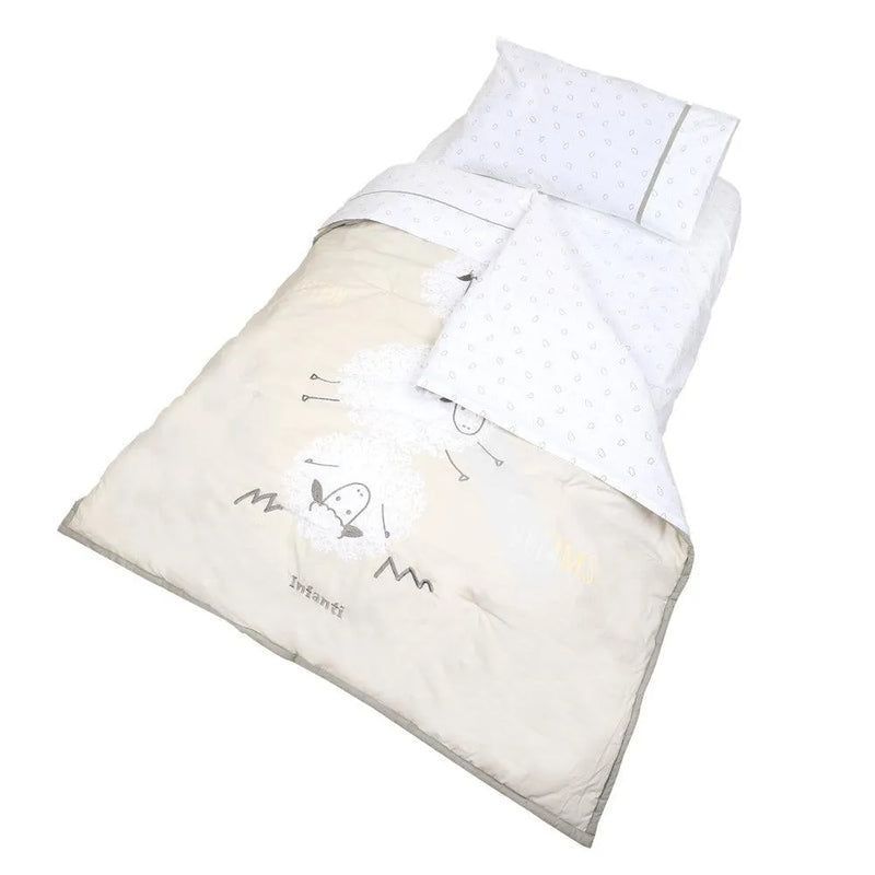 Set De Cuna Colecho Sábanas Más Cobertor Y Funda Ovejas, Infanti - KIDSCLUB Tienda ONLINE