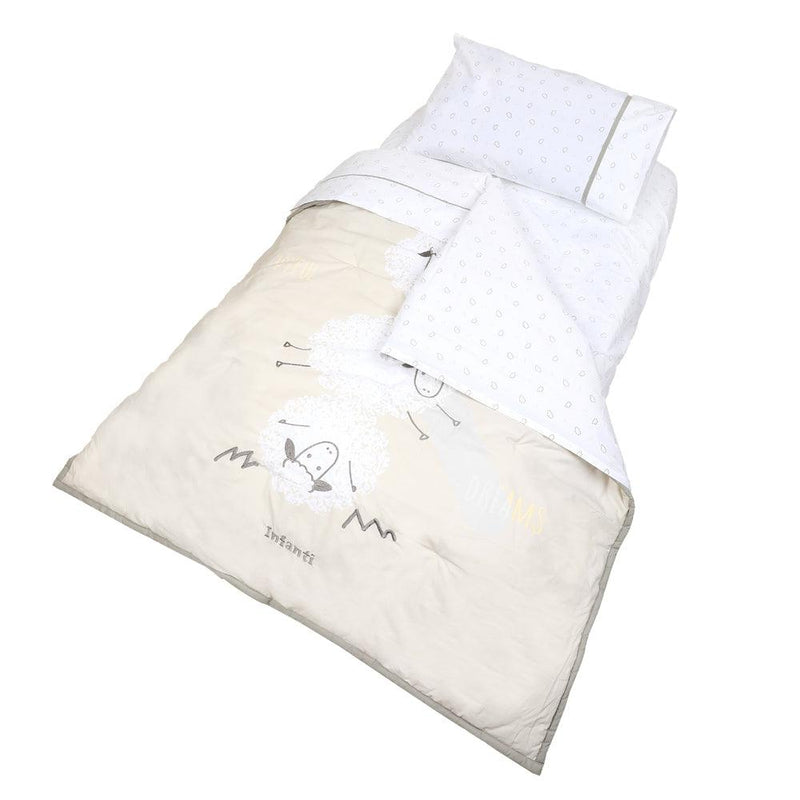Set De Cuna Playard Sábanas Más Cobertor Y Funda Ovejas, Infanti - KIDSCLUB Tienda ONLINE
