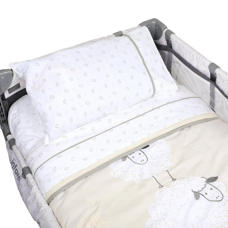 Set De Cuna Playard Sábanas Más Cobertor Y Funda Ovejas, Infanti - KIDSCLUB Tienda ONLINE