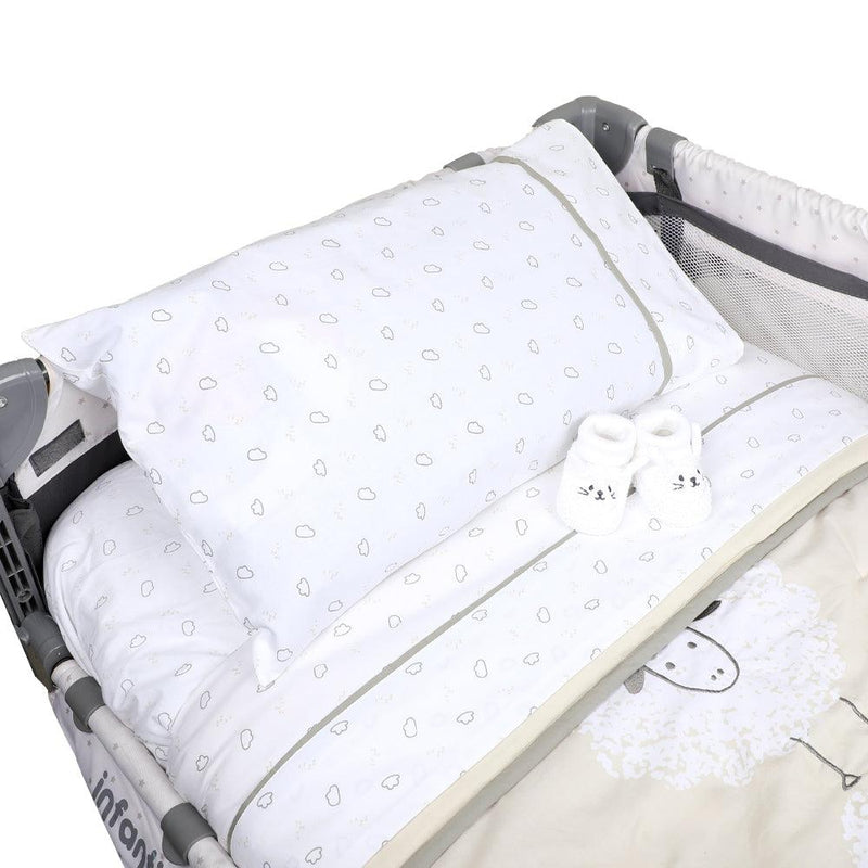 Set De Cuna Playard Sábanas Más Cobertor Y Funda Ovejas, Infanti - KIDSCLUB Tienda ONLINE