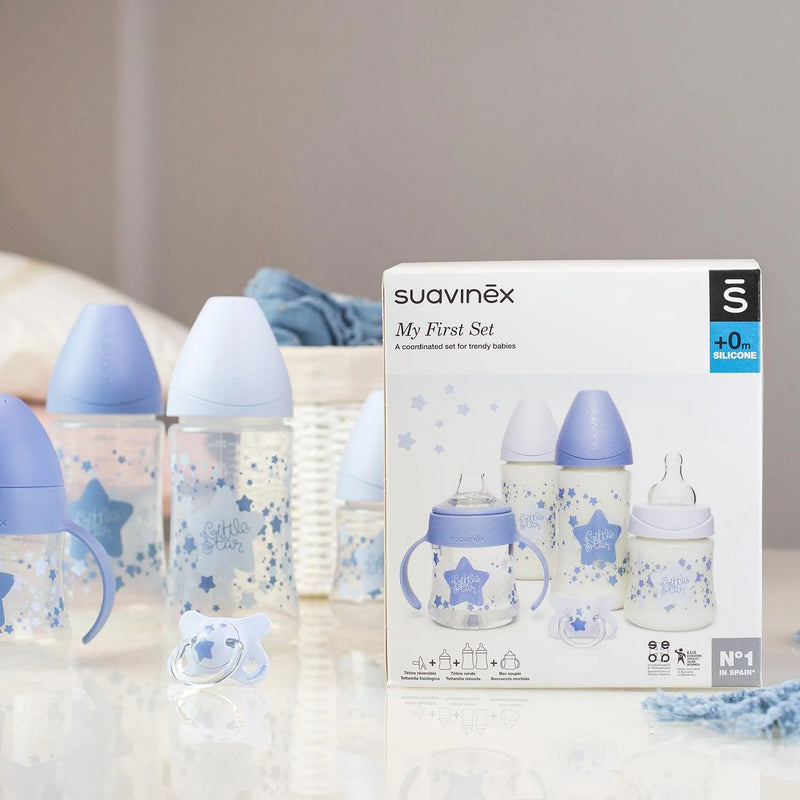 Set Mamaderas Estrellas Azules, Suavinex - KIDSCLUB Tienda ONLINE