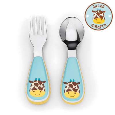Set tenedor y cuchara Zoo - Giraffe, Skip Hop - KIDSCLUB Tienda ONLINE